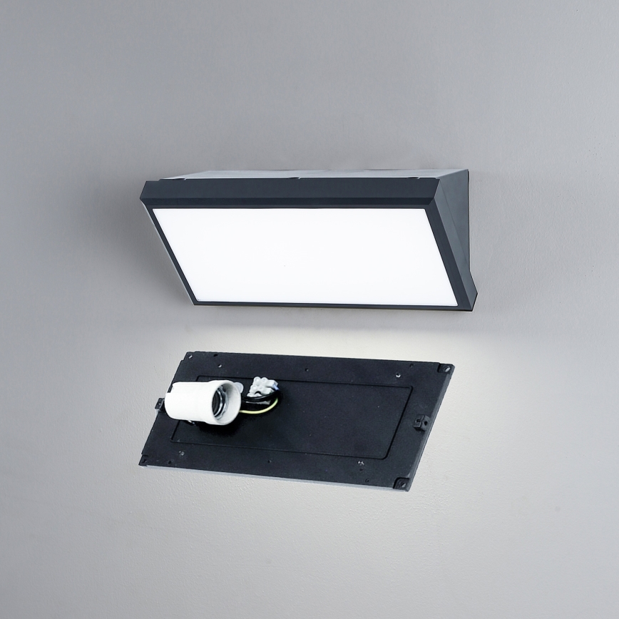 Brilagi - LED RGBW Stmívatelné venkovní nástěnné svítidlo TRIANGLE 1xE27/9W/230V 2700-6500K IP65 antracit