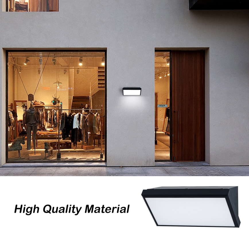 Brilagi - LED RGBW Stmívatelné venkovní nástěnné svítidlo TRIANGLE 1xE27/9W/230V 2700-6500K IP65 černá
