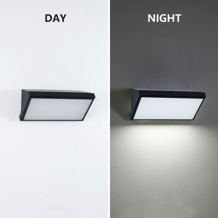 Brilagi - LED RGBW Stmívatelné venkovní nástěnné svítidlo TRIANGLE 1xE27/9W/230V 2700-6500K IP65 černá