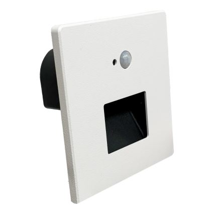 Brilagi - LED Schodišťové svítidlo se senzorem pohybu a soumraku JACK LED/3W/230V 3000/4000/6500K IP65 bílá
