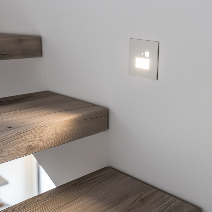 Brilagi - LED Schodišťové svítidlo s pohybovým senzorem JACK LED/1,5W/230V 3000K/4000K/6500K bílá
