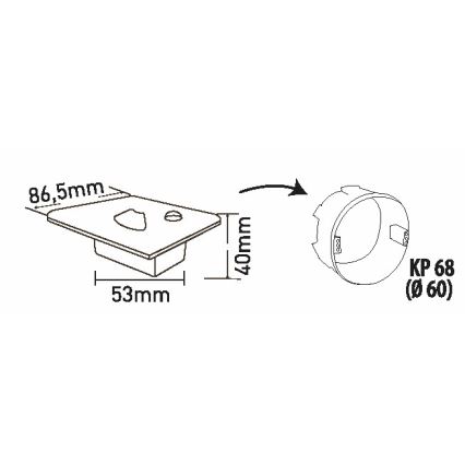 Brilagi - LED Schodišťové svítidlo s pohybovým senzorem JACK LED/1,5W/230V 3000K/4000K/6500K bílá