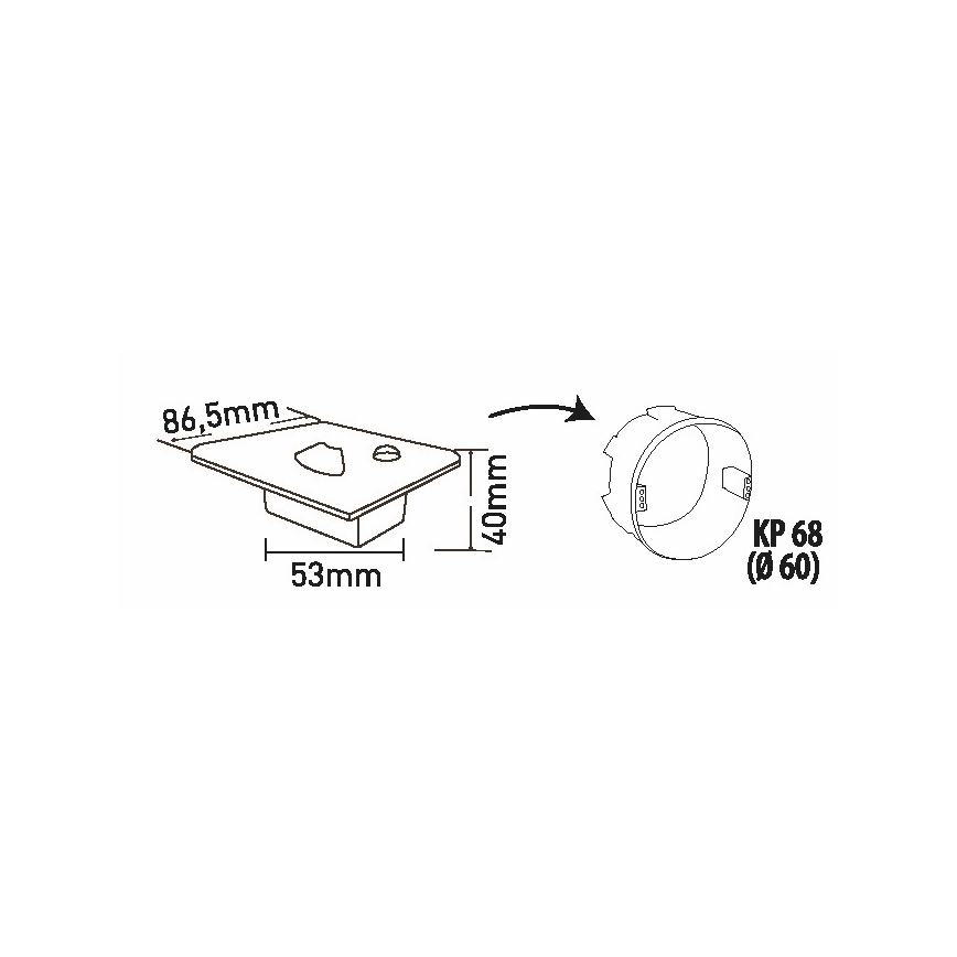 Brilagi - LED Schodišťové svítidlo s pohybovým senzorem JACK LED/1,5W/230V 3000K/4000K/6500K bílá