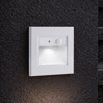 Brilagi - LED Schodišťové svítidlo se senzorem STEP LIGHT LED/1,5W/230V IP44 bílá