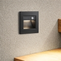Brilagi - LED Schodišťové svítidlo se senzorem STEP LIGHT LED/1,5W/230V IP44 černá