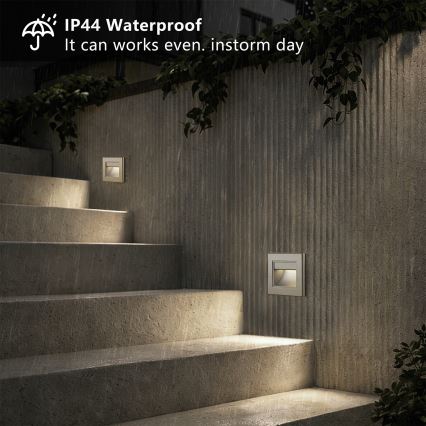 Brilagi - LED Schodišťové svítidlo STEP LIGHT LED/1,5W/230V IP44 antracit