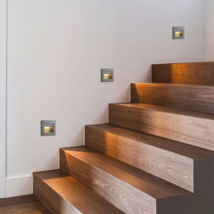 Brilagi - LED Schodišťové svítidlo STEP LIGHT LED/1,5W/230V IP44 antracit