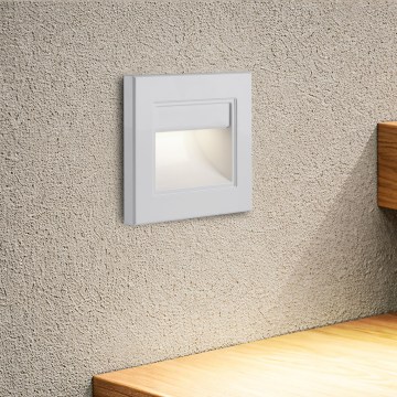 Brilagi - LED Schodišťové svítidlo STEP LIGHT LED/1,5W/230V IP44 bílá