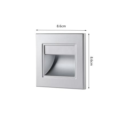 Brilagi - LED Schodišťové svítidlo STEP LIGHT LED/1,5W/230V IP44 stříbrná