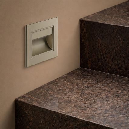 Brilagi - LED Schodišťové svítidlo STEP LIGHT LED/1,5W/230V IP44 zlatá
