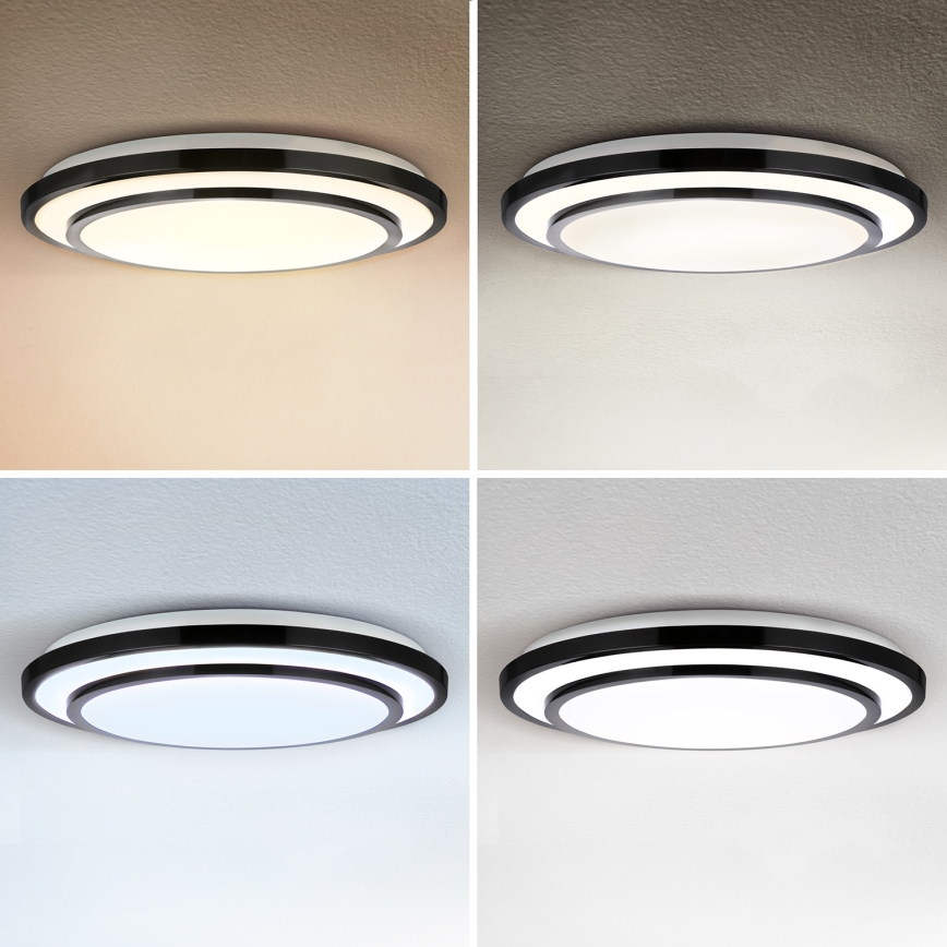 Brilagi - LED Smívatelné stropní svítidlo LUCIANO LED/48W/230V 3000-6500K ø 39 cm černá + dálkové ovládání