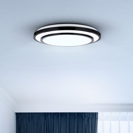 Brilagi - LED Smívatelné stropní svítidlo LUCIANO LED/48W/230V 3000-6500K ø 39 cm černá + dálkové ovládání