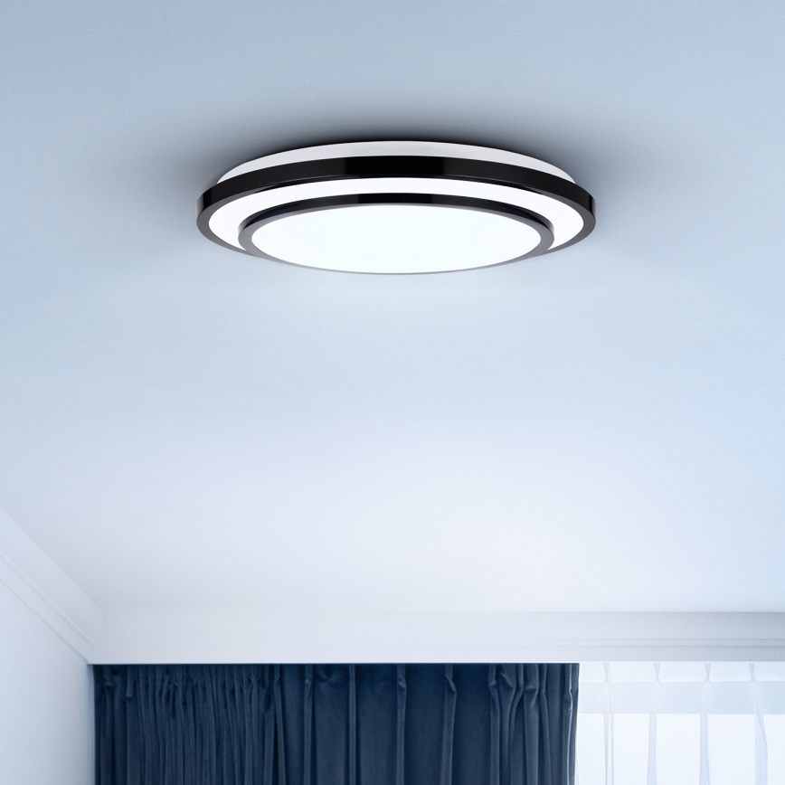 Brilagi - LED Smívatelné stropní svítidlo LUCIANO LED/48W/230V 3000-6500K ø 39 cm černá + dálkové ovládání