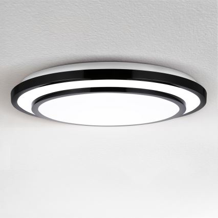 Brilagi - LED Smívatelné stropní svítidlo LUCIANO LED/48W/230V 3000-6500K ø 39 cm černá + dálkové ovládání