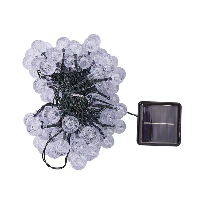Brilagi - LED Solární dekorační řetěz BUBBLE 200xLED/8 funkcí 20m IP65 teplá bílá