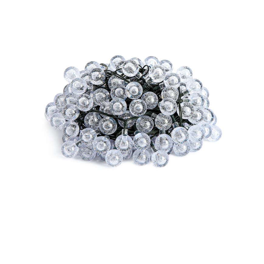 Brilagi - LED Solární dekorační řetěz BUBBLE 200xLED/8 funkcí 20m IP65 teplá bílá