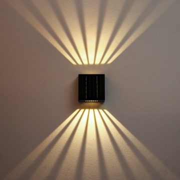 Brilagi - LED Solární nástěnné svítidlo BLOCK LED/2W/3,7V IP44