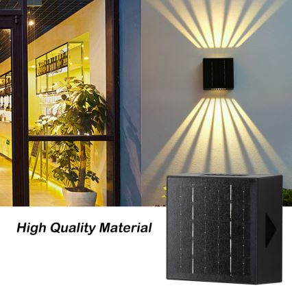 Brilagi - LED Solární nástěnné svítidlo BLOCK LED/2W/3,7V IP44