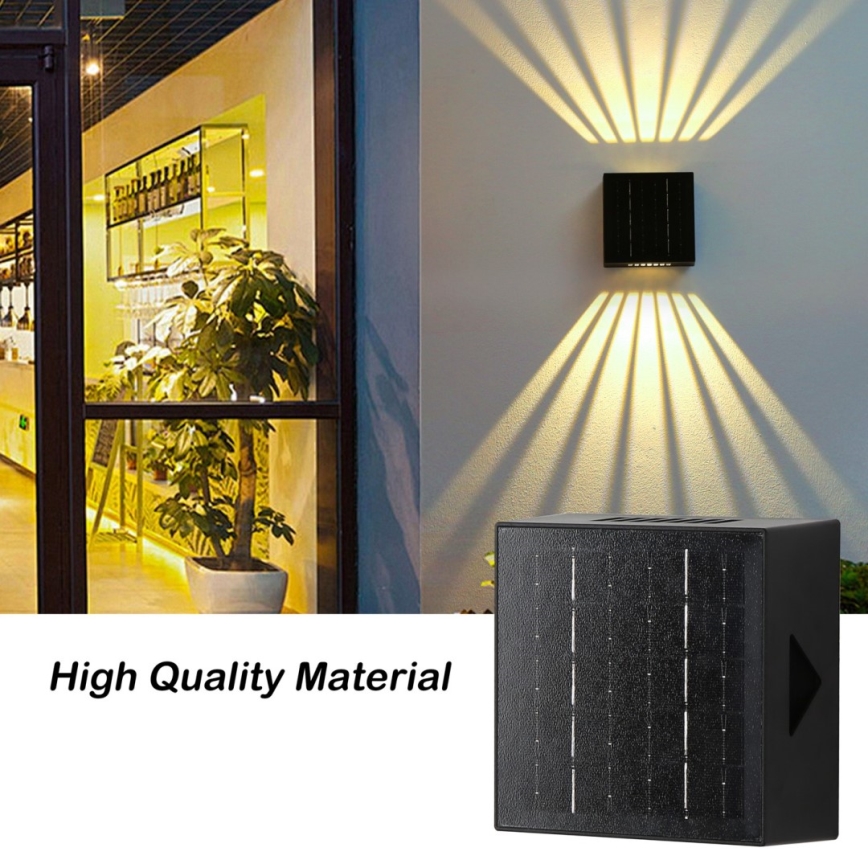 Brilagi - LED Solární nástěnné svítidlo BLOCK LED/2W/3,7V IP44
