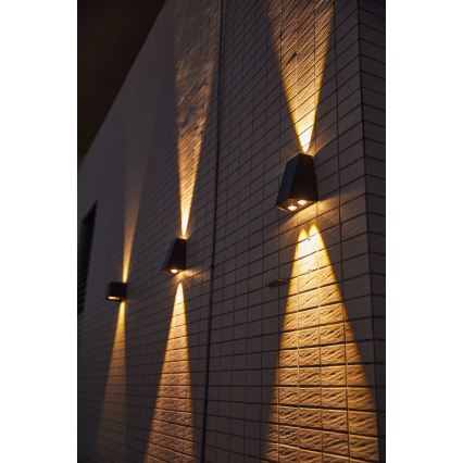 Brilagi - LED Solární nástěnné svítidlo PYRAMID LED/2W/3,2V 1300 mAh IP54