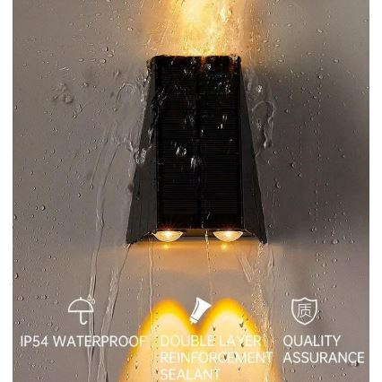 Brilagi - LED Solární nástěnné svítidlo PYRAMID LED/2W/3,2V 1300 mAh IP54