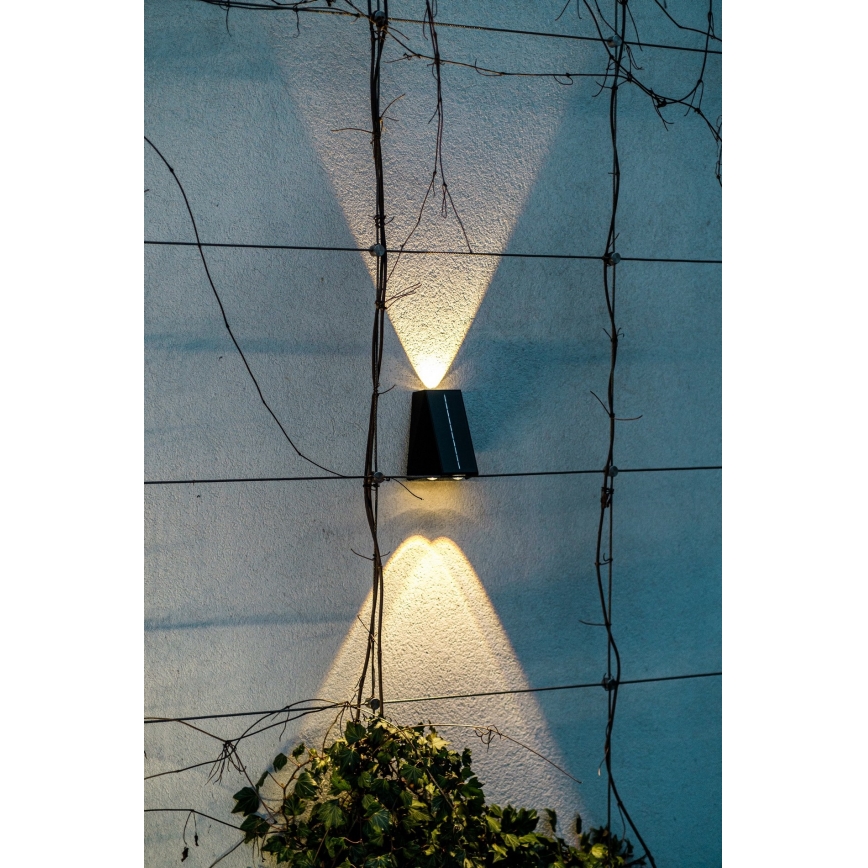 Brilagi - LED Solární nástěnné svítidlo PYRAMID LED/2W/3,2V 1300 mAh IP54