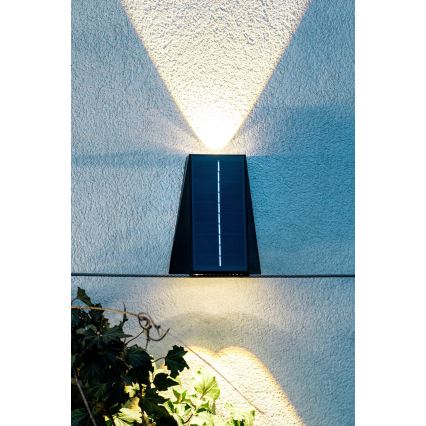 Brilagi - LED Solární nástěnné svítidlo PYRAMID LED/2W/3,2V 1300 mAh IP54
