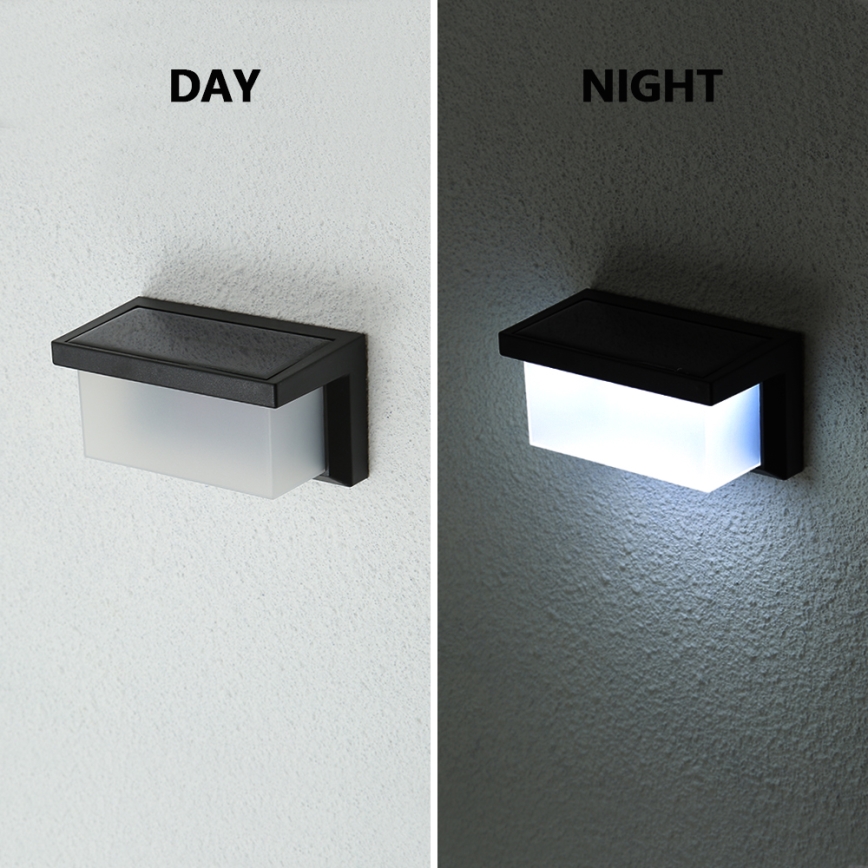 Brilagi - LED Solární nástěnné svítidlo se senzorem BRICK LED/12W/5,5V 1200 mAh IP65
