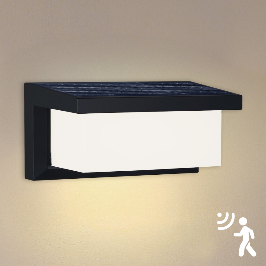 Brilagi - LED Solární nástěnné svítidlo se senzorem BRICKY LED/5W/6V 4000 mAh IP65