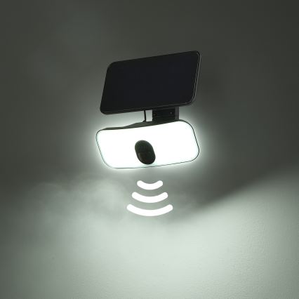 Brilagi - LED Solární nástěnné svítidlo se senzorem pohybu a soumraku ROOF LED/13W/5V 4000 mAh IP65