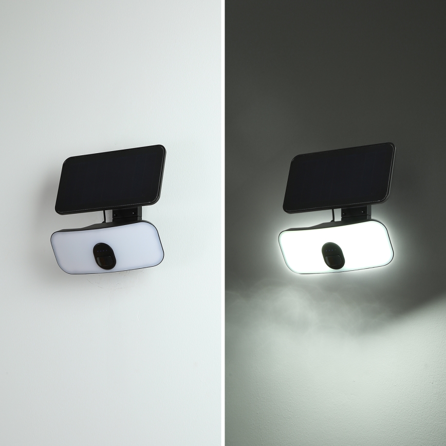 Brilagi - LED Solární nástěnné svítidlo se senzorem pohybu a soumraku ROOF LED/13W/5V 4000 mAh IP65