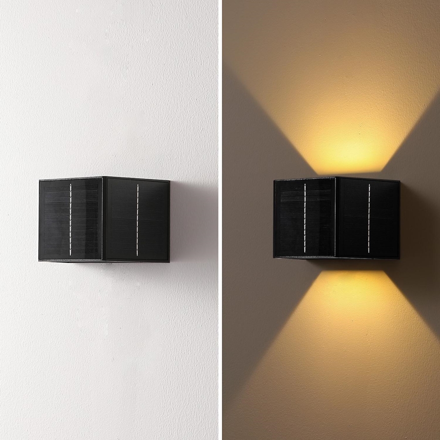 Brilagi - LED Solární nástěnné svítidlo se senzorem SOLAR CUBE LED/2W/3,2V 1300 mAh IP54