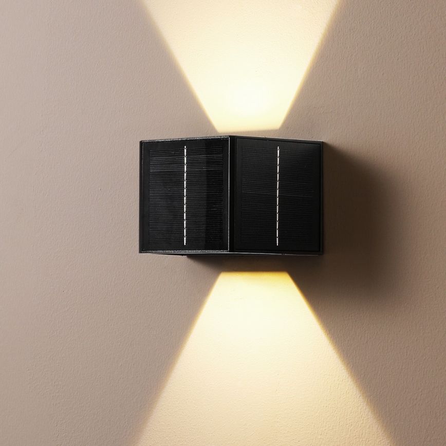 Brilagi - LED Solární nástěnné svítidlo se senzorem SOLAR CUBE LED/2W/3,2V 1300 mAh IP54