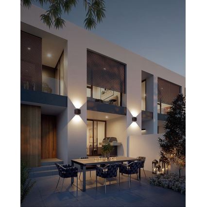 Brilagi - LED Solární nástěnné svítidlo se senzorem SOLAR CUBE LED/2W/3,2V 1300 mAh IP54