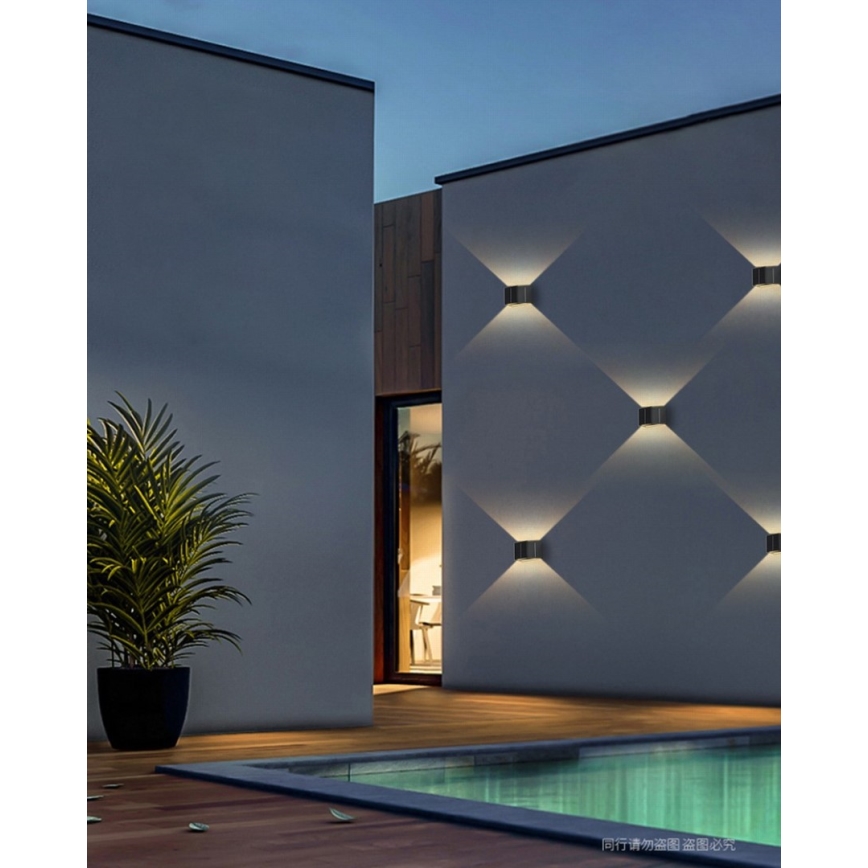 Brilagi - LED Solární nástěnné svítidlo se senzorem SOLAR CUBE LED/2W/3,2V 1300 mAh IP54