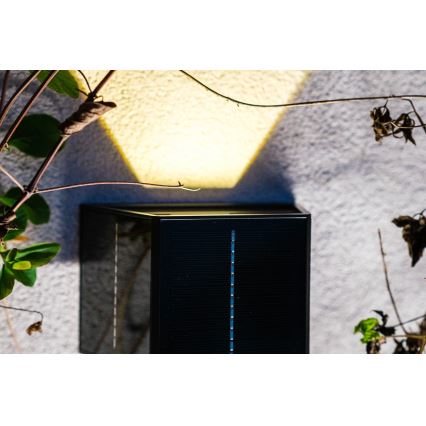 Brilagi - LED Solární nástěnné svítidlo se senzorem SOLAR CUBE LED/2W/3,2V 1300 mAh IP54