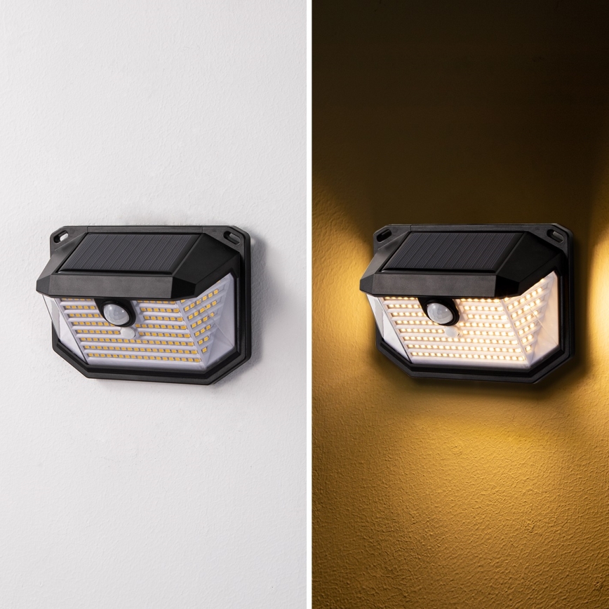 Brilagi - LED Solární nástěnné svítidlo se senzorem WALLIE LED/4W/5,5V 1200 mAh 3000K IP65