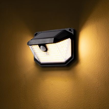 Brilagi - LED Solární nástěnné svítidlo se senzorem WALLIE LED/4W/5,5V 1200 mAh 3000K IP65