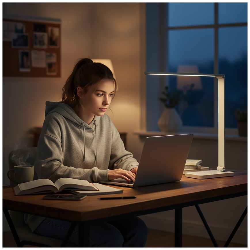 Brilagi - LED Stmívatelná dotyková stolní lampa s bezdrátovým nabíjením QI MODO CHARGE LED/7W/5V 3000/4000/6000K bílá