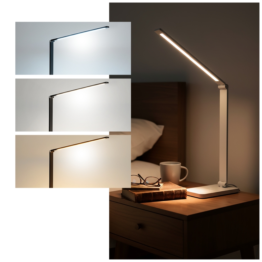Brilagi - LED Stmívatelná dotyková stolní lampa s bezdrátovým nabíjením QI MODO CHARGE LED/7W/5V 3000/4000/6000K bílá