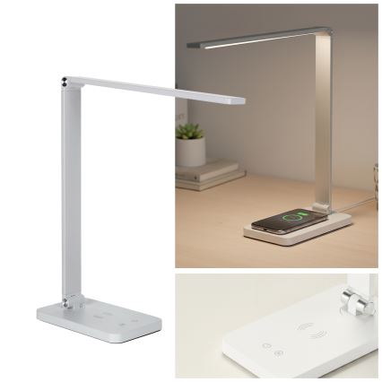 Brilagi - LED Stmívatelná dotyková stolní lampa s bezdrátovým nabíjením QI MODO CHARGE LED/7W/5V 3000/4000/6000K bílá
