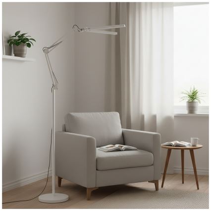Brilagi - LED Stmívatelná flexibilní stojací lampa VARIO LED/14W/230V 3000-6000K 157 cm bílá
