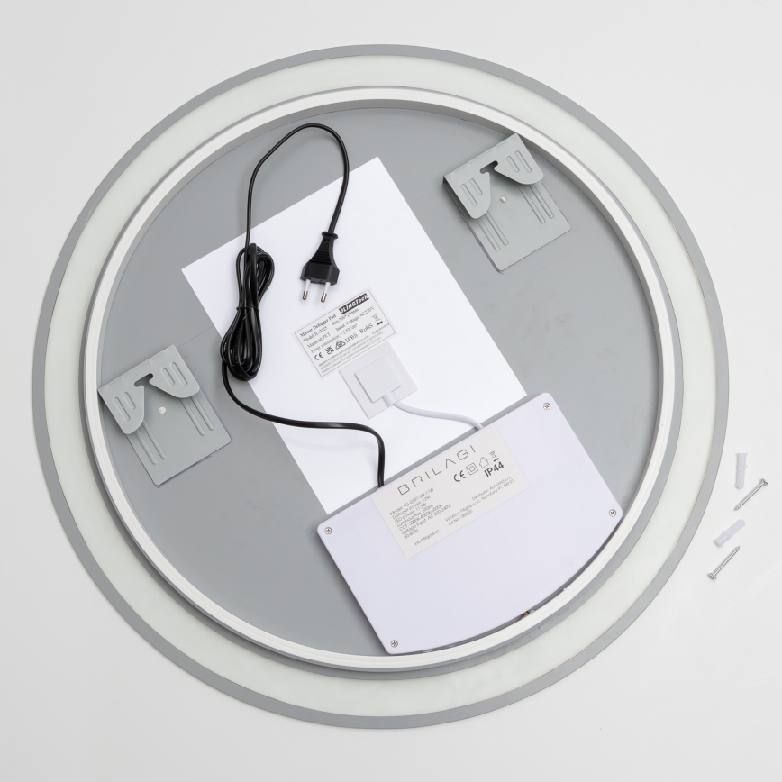 Brilagi - LED Koupelnové vyhřívané zrcadlo AVA ECO LED/11,5W/230V pr. 60 cm IP44 CRI 90 stmívatelné + CCT