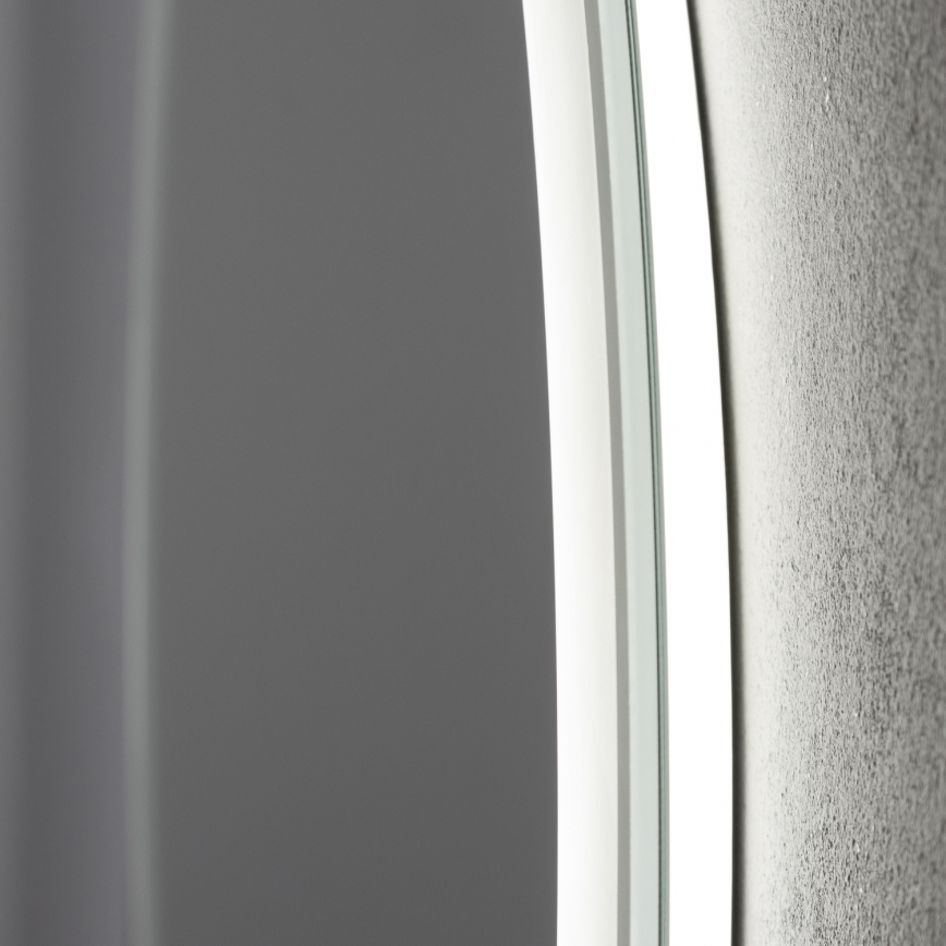 Brilagi - LED Koupelnové vyhřívané zrcadlo AVA ECO LED/11,5W/230V pr. 60 cm IP44 CRI 90 stmívatelné + CCT