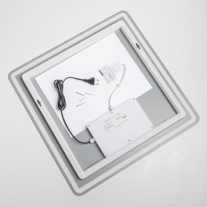 Brilagi - LED Stmívatelné koupelnové vyhřívané zrcadlo s podsvícením BELLA LED/16W/230V 60x60 cm 3000/4000/6500K IP44