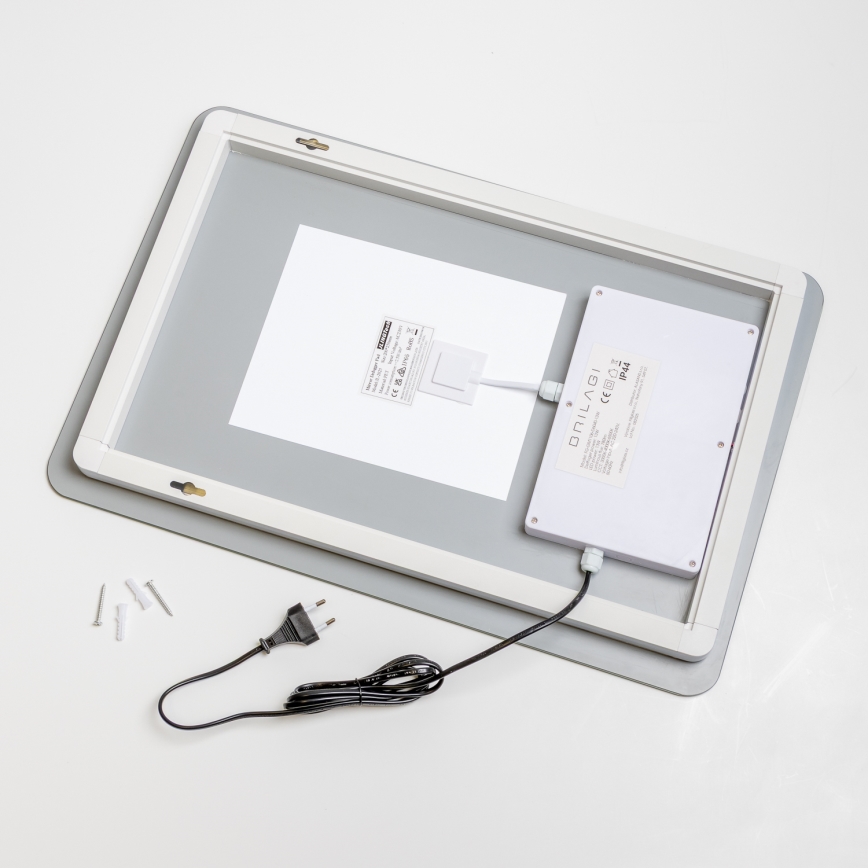 Brilagi - LED Koupelnové vyhřívané zrcadlo DIANA LED/13W/230V 60x40 cm IP44 CRI 90 stmívatelné + CCT