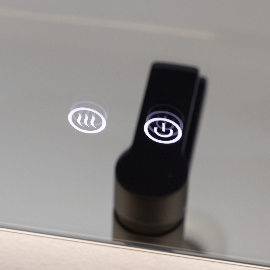 Brilagi - LED Koupelnové vyhřívané zrcadlo DIANA LED/17W/230V 60x60 cm IP44 CRI 90 stmívatelné + CCT