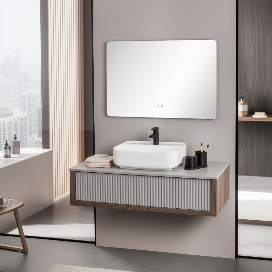 Brilagi - LED Koupelnové vyhřívané zrcadlo DIANA LED/20W/230V 60x90 cm IP44 CRI 90 stmívatelné + CCT