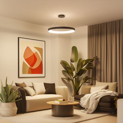 Brilagi - LED Stmívatelný lustr na lanku FALCON II LED/108W/230V 3000-6500K pr. 80 cm černá + dálkové ovládání