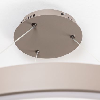 BRILAGI - LED Stmívatelný lustr na lanku FALCON II LED/108W/230V 3000-6500K pr. 80 cm béžová + dálkové ovládání